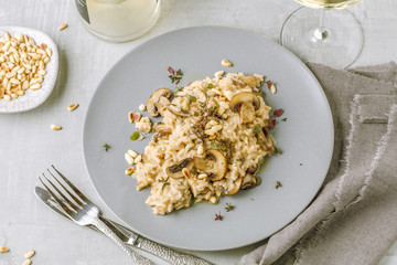 Risotto Fungi mit spargel