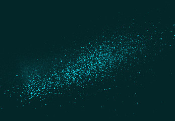 graffiti sprayed background in blue over black