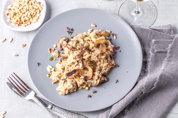 Risotto Fungi mit spargel