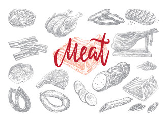 Hand Drawn Food Collection