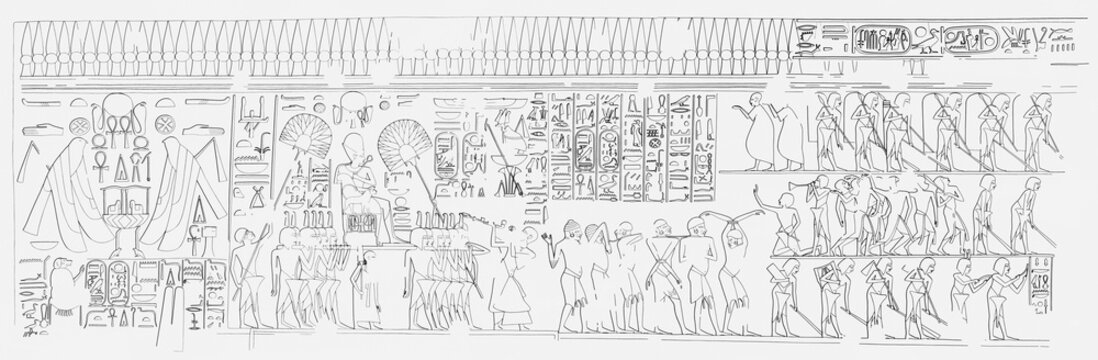 Tracing from Egyptian tomb - Silsilah Speos