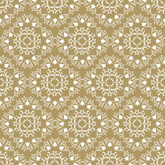 Abstract oriental ornament. Vintage classic seamless pattern Floral background for textile, wallpaper, pattern fills, covers, surface, print, gift wrap, scrapbooking, decoupage