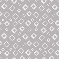 Seamless vector geometrical pattern with rhombus, squares. endless background with hand drawn textured geometric figures. Pastel Graphic illustration Template for wrapping, web backgrounds, wallpaper