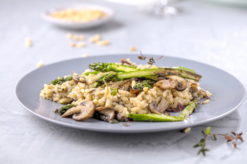 Risotto Fungi mit spargel