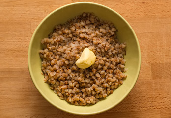 Buckwheat porridge with butter