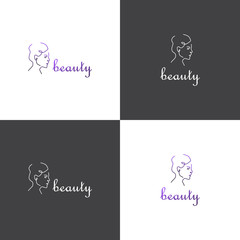 Fototapeta na wymiar Vector logotype eps 10 about beauty industry or spa salon