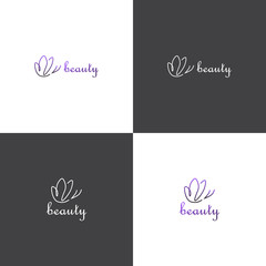 Vector logotype eps 10 about beauty industry or spa salon