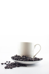 Coffee Mug, Black Coffee,coffee bean,isolated