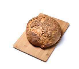Bread on white background
