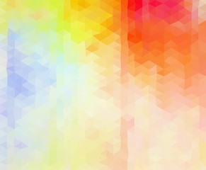 Multicolored  vibrant geometric triangular graphic background. Low poly style