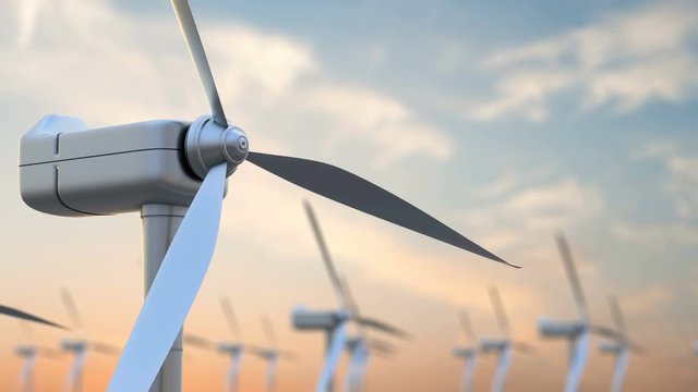 Wind energy turbines are one of the cleanest, renewable electric energy source. Electricity is generated by electric generators hidden inside turbine