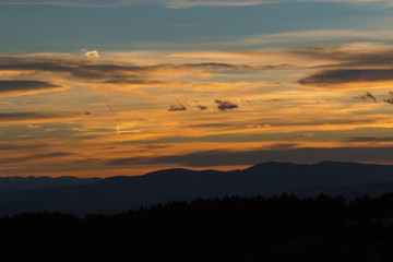 Fototapeta na wymiar Sunset over the Sangre de Cristo Colorado