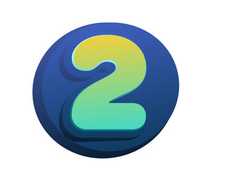 2th celebration event number for poster or invitation