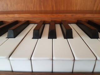 Vintage brown key piano