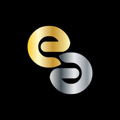 Initial Letter EA Rounded Lowercase Logo