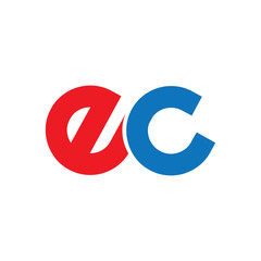 Initial Letter EC Rounded Lowercase Logo