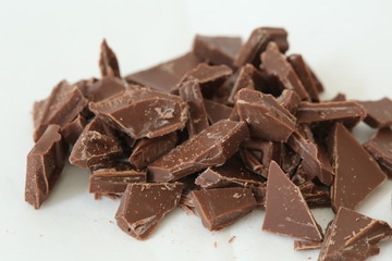 割った板チョコレート