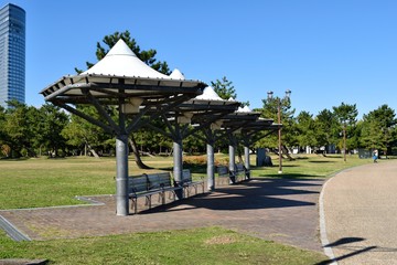 公園のベンチ