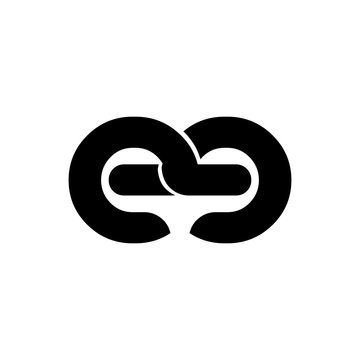Initial Letter EE Rounded Lowercase Logo