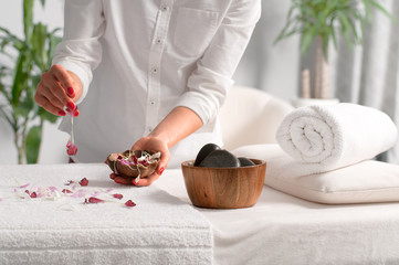 Place for relaxation in wellness spa center