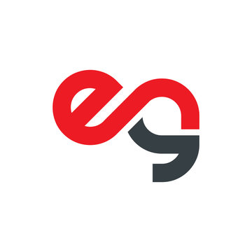 Initial Letter EG Rounded Lowercase Logo