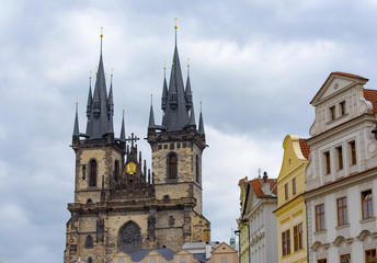 Fototapeta premium The main Church of Our Lady before Tyn in Prague