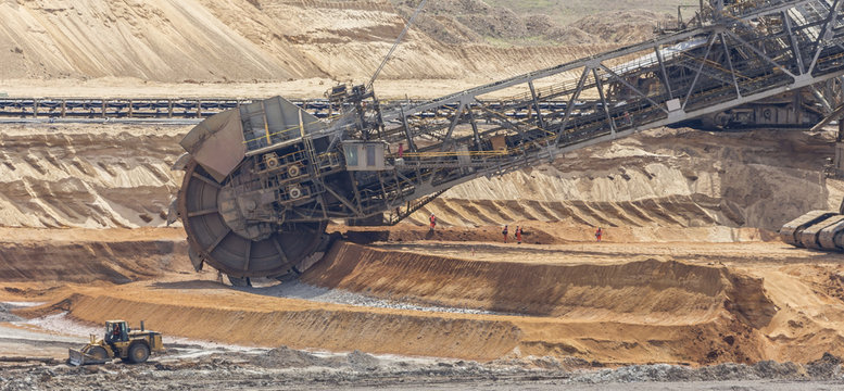 open cast coal mining