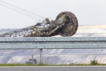 bucket wheel excavator street blur