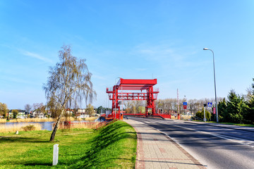 Klappbrücke Dziwna  Badeort Ostsee Westpommern