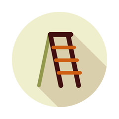 Ladder, stepladder, stair flat vector icon