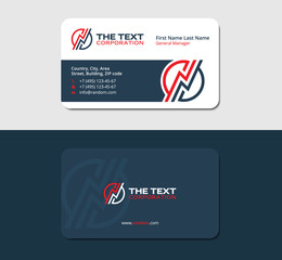 business card design template for an electrician