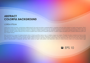 Vector abstract colorful background in orange and blue color