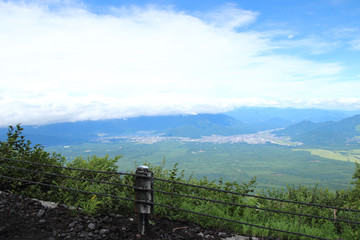 Fototapeta na wymiar Viewed from mountain Fuji