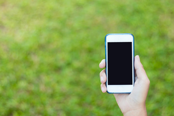 Looking on a blank screen