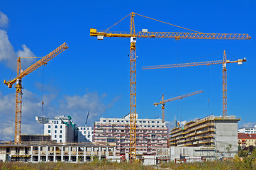 Baustelle, Kran