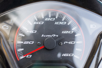 Fototapeta premium Needle of motorcycle close up for background
