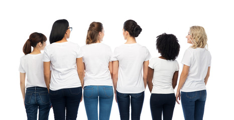 Obraz premium international group of women from back