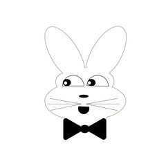 Cute Bunny black and White