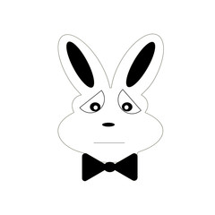 Cute Bunny black and White