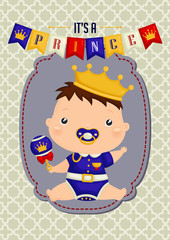 Baby boy Prince Card