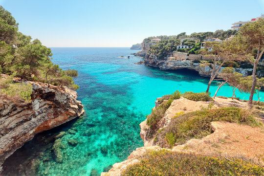Mallorca Spanien Cala Santanyi Strand K&uuml;ste Urlaub Mittelmeer t&uuml;rkis