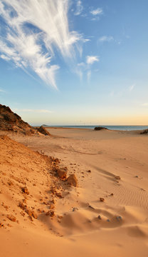 Dakhla beach panorama