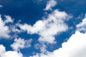 Blue Sky with the Cloud Background