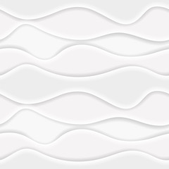 Abstract Vector Seamless Pattern. White and Gray Wave Texture Background Illustration