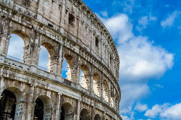 Obraz premium Colosseo, Coliseum, Rome, Lazio, Italy, Europe