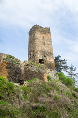 Fototapeta na wymiar Castle Ruin Libstein, Czech Republic
