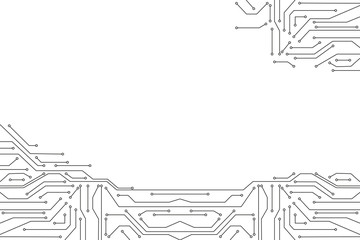 Vector micro chip, micro scheme elements design. Abstract technology, IT thematic background. Future technologies background 