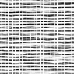 Linia przerywana abstrakcyjny wzór bez szwu. Powtarzająca się tekstura prostokątów. Czarno-białe nieregularne tło. Ręcznie rysowane ilustracji wektorowych - 146084463
