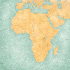 Map of Africa - Burundi