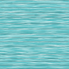 Waves seamless pattern. Hand drawn lines abstract background. Blue and white stripes texture. Sketch vector illustration - 146084693